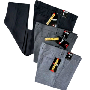 KAVEMAN | Celana Kantor Formal Hitam Pria Keren Slim Fit Abu Hitam Wool Premium Terlaris Ukuran 27-32
