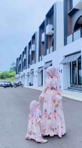 SHAQIA DRES COUPLE IBU DAN ANAK 0-10th(harga terpisah) BAHAN ZARA IMPORT