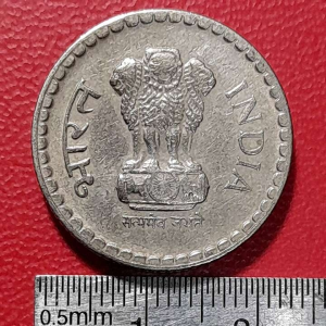 Koin India Koleksi kuno 5 Rupees Tahun 2000 BEKAS