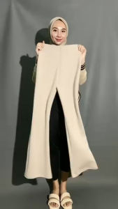 celana panjang cewek fit and flare kulot highwaist bahan scuba premium standar jumbo