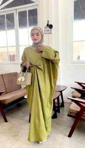 FRECCA KAFTAN WANITA SIMPLE ELEGANT LEBARAN