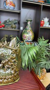 Tượng Cá Chép Hóa Rồng Tượng Gốm Sứ Bát Tràng Cao Cấp