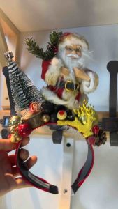 คาดผมแฟนตาซี คาดผมมีไฟ งานเเฮนแมด คาดผมคริสมาส(ฝีมือคนไทย)