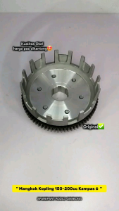 Mangkok Kopling + Gigi Kampas 6 Baut 6 (17I) Sparepart Roda3