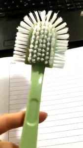 Bàn Chải Chà Giày 3 Đầu Cọ - Cọ Vệ Sinh Giày Dép Cầm Tay Đa Năng