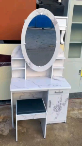 Meja Rias Sliding pintu kaca geser motif marmer terbaru