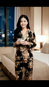 Bộ lụa latin Pijama mẫu mới size 50/62 ki bộ lụa mặc nhà mềm mịn hợp thời trang shop Ngocngastore