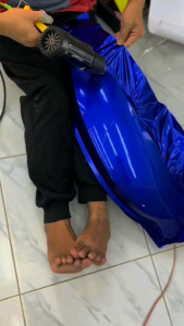 Stiker Motor Biru Candy & Metalic: Desain Elegan untuk Aksesoris Motor