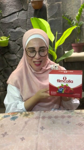 Flimcolla Fiber Drink Pelangsing Perut Buncit Bpom Original
