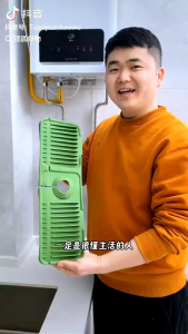 Kitchen Sink Splash Guard Faucet Silicone Mat Faucet Drain Pad Handle Drip Drainer