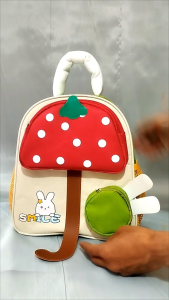 Tas Ransel Anak Karakter Tas Sekolah Anak PaudTkSd Motif Strawberry Lucu Fashion Anak