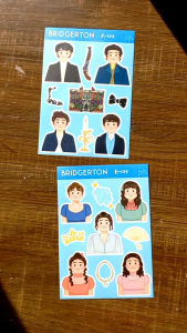 Bridgerton Family Fanart Merch Sticker Sheets