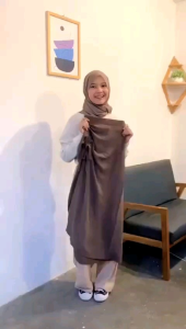Rok Serut Tali Samping Bahan Crinkle Airflow