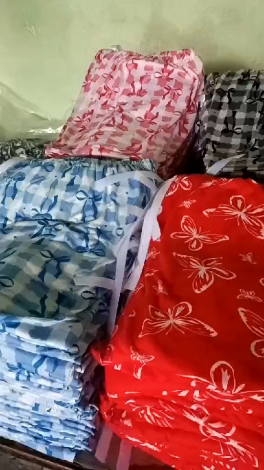 3PCS RIBBON PAJAMA for WOMEN BIGSIZE COMFY DAILY SLEEPWEAR (assorted prints per pack only