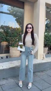 JC02 QUẦN JEAN SUÔNG QCCC TÚI THÊU ĐỎ 8090