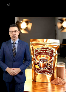 ChocoGain Susu NaiK BerA+ 7 sachet - Tambah Kalori & Meningkatkan Berat Badan - Minuman Coklat Panas