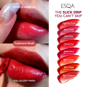 (GOSEND/COD) ESQA SLICK DRIP SERUM LIP TINT - WARM MAPLE