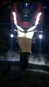 Lampu Tembak D2 Laser Led Mini 2 Mata Motor Mobil Mini 2 Warna Merk Luminos Eco9 QR 20 watt Original Super Terang