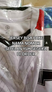 Baju bola setelan dewasa bisa pasang nama nomor pemain Jersey futsal dewasa