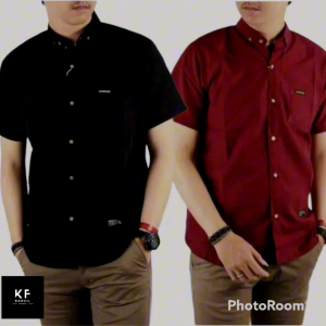 PAKET 2PCS CUMA 50RIBU KEMEJA POLOS PRIA LENGAN PENDEK