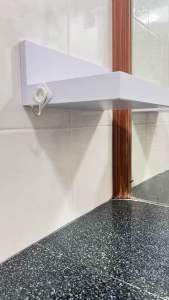 ชั้นวางของในห้องน้ำ ห้องครัว  (ไม่ต้องเจาะ)ชั้นอเนกประสงค์ กันน้ำ น้ำหนักเบา