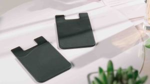 Coslife Silicone Phone Card Holder Pocket Stick on Wallet Credit Card ID Case Sleeve Self Adhesive Sticker