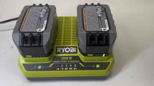 RYOBI PCG005 18V Dual-Port Simultaneous Charger(converted to 220V) Charge batteries at the same time Compatible with all RYOBI 18V batteries Batteries not included Brand new taken from set no retail box batteries not included.