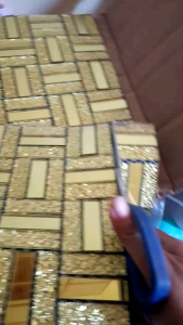 mirror set 12pcs with boarder design