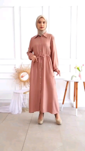 Gamis Cargo Style Bianca 450 Rayon Twill Premium Busui Friendly