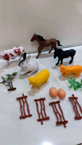 Mainan Hewan Karet Animal Mainan Anak Edukasi Hewan Animal isi 6 pcs Set Telur