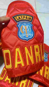 Banlengan Danru Logo Satpam Bahan Dolby Original