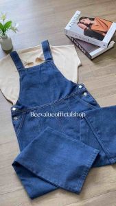[Beevalue] Celana Jumpsuit Panjang Overall Wanita Wide Leg Bahan Denim Premium Gaya Korea Vintage (3333)