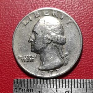 Koin Asing Koleksi klasik ¼ Dollar Tahun 1973 BEKAS