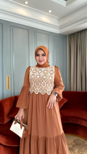 ANYA M-XL IRNA DRESS GAMIS MODE TERBARU TERLARIS BEST SELLER VIRAL ORIGINAL