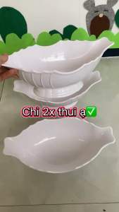 Bát Thuyền Đựng Gà Bát Đựng Gà Cúng Ngày Tết Ngày Rằm Gà Nguyên Con Hoặc Để Trái Cây Bằng Nhựa Màu Trắng Sứ🧧🧧🧧sale chào Tết 2026🔥🔥🔥