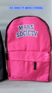 Naufal.storebag Tas Ransel distro sekolah kuliah kerja-tas ransel laptop motif Mars society