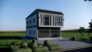 แบบบ้านอาคาราพาณิชย์ 2 ชั้น