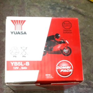 AKI MOTOR BARU MERK YUASA YB5L-B 12V 5AH ACCU BASAH
