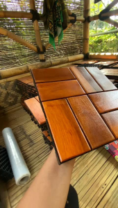 Decking Tile Kayu Ukuran 30x30 cm - alas lantai kayu - flooring kayu