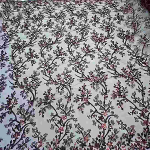 Kain Tille Bordir Spenggel Payet || Bahan Kebaya