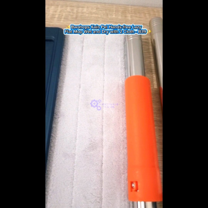 Bwohops Kain Pel Hands-free Lazy Flat Mop Wet and Dry with 2 Cloth - B39