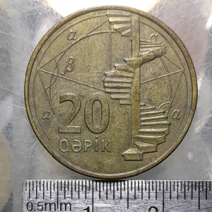 Koleksi koin kuno Azerbaijan klasik antik 20 Kepik 2006