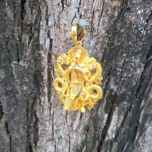 Mặt Dây Chuyền Quan Công Quan Thánh Bằng Đồng Mạ Vàng. SGJ DX2