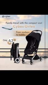 Cybex Orfeo รถเข็นเด็กสำหรับเดินทาง ปรับนอนได้ราบ 175 องศา พับเก็บเล็กมาพร้อมสายสะพายไหล่ จากประเทศเยอรมันนี 🇩🇪