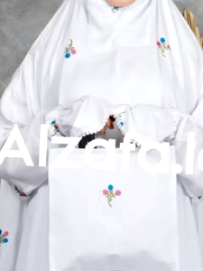 Mukena Rayon Berlengan Bordir Bunga Tulip Renda Jiper Import Premium