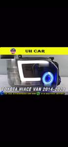 Toyota Hiace Van 2014 - 2020 Double Projector Led Headlamp With Led Ring And Running Signal Light