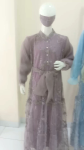 Gamis Anak Tile Kombi Organza #087