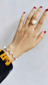 SET GELANG DAN CINCIN MUTIARA LOMBOK AIR TAWAR