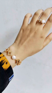 SET GELANG DAN CINCIN MUTIARA LOMBOK AIR TAWAR