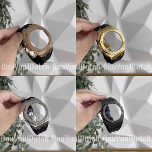 Vỏ Custom AP cho Đồng hồ GA-2100 khung kim loại dây cao su